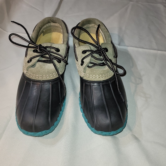 Ll bean teal bottom leather mock ankle boots womens size 7 - Picture 1 of 7